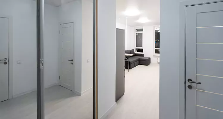 Modern Mirrored Closet Doors Repair in Cupertino, CA