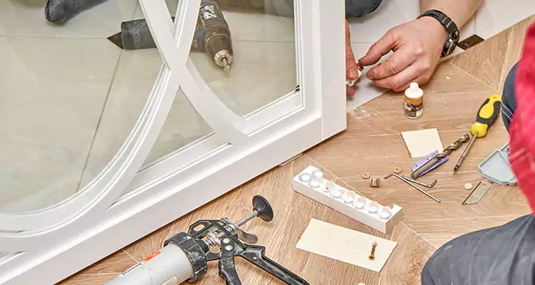 Interior Patio Door Casing Repair in Cupertino, CA